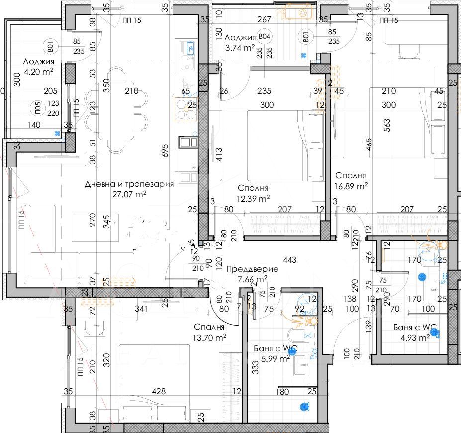 Нов четиристаен в район Южен-0 Нов четиристаен в район Южен - 0
