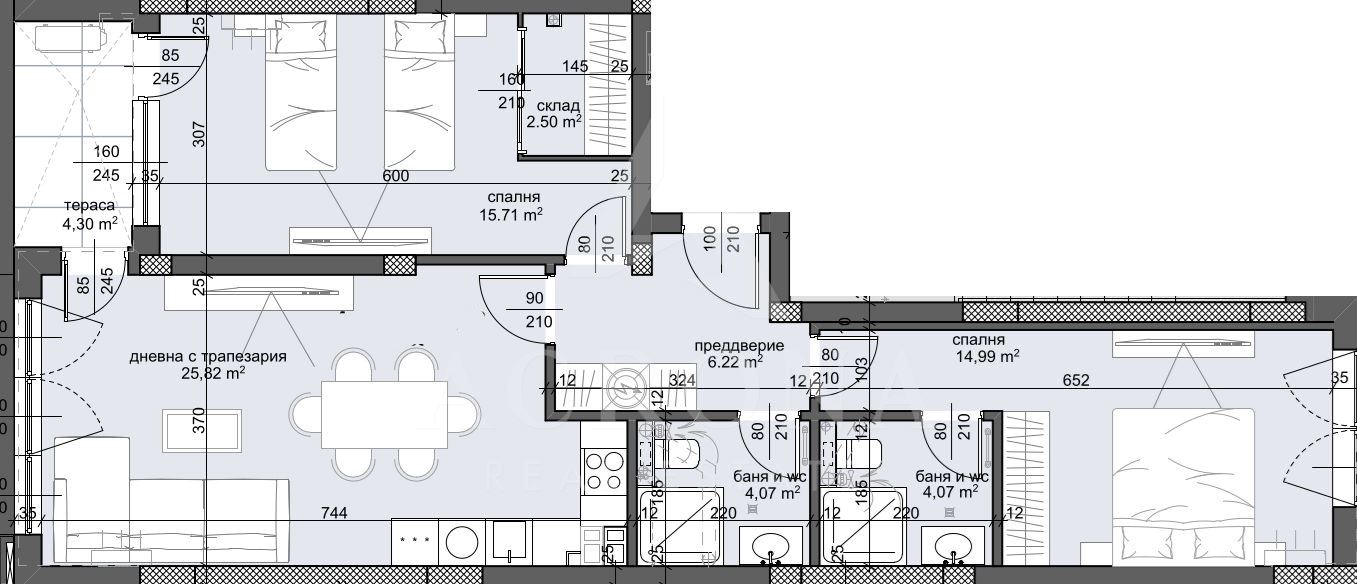 Тристаен апартамент с Акт 14 кв. Тракия-0 Тристаен апартамент с Акт 14 кв. Тракия - 0