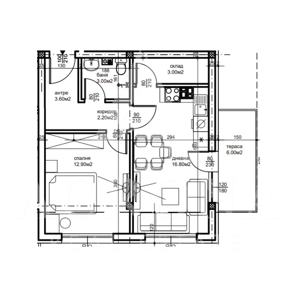 Двустаен апартамент кв. Беломорски - 0