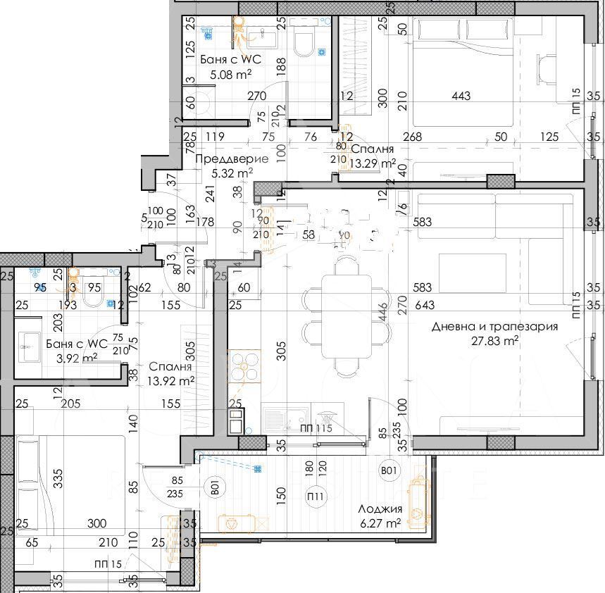 Нов тристаен в район Южен - 0