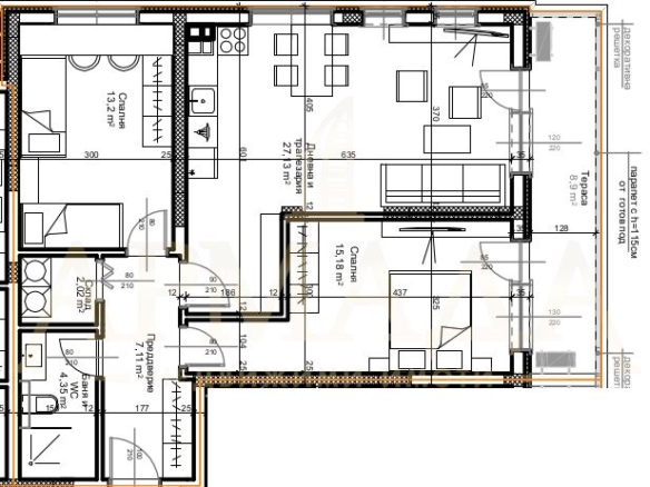 3-стаен апартамент в Остромила - 0