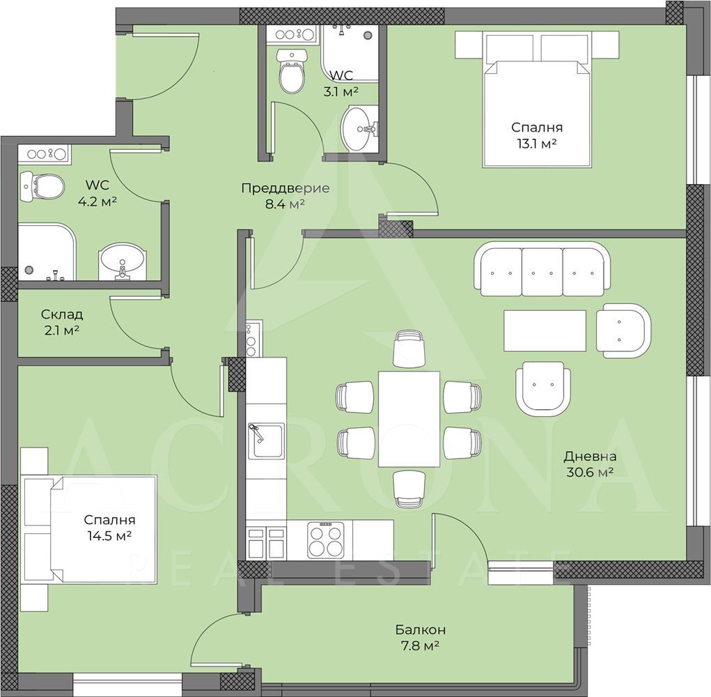 Тристаен апартамент с Акт 14 кв. Беломорски - 0