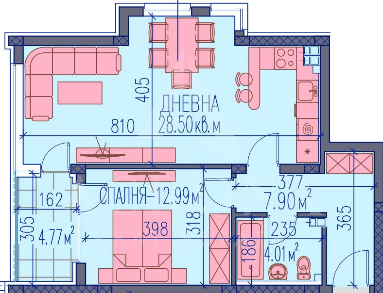 2-стаен - Пловдив, Каменица 2 - 0
