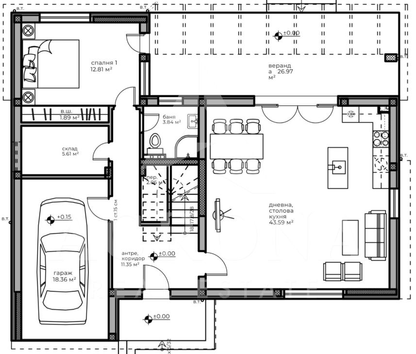 Прекрасна къща в село Марково-0 Прекрасна къща в село Марково - 0