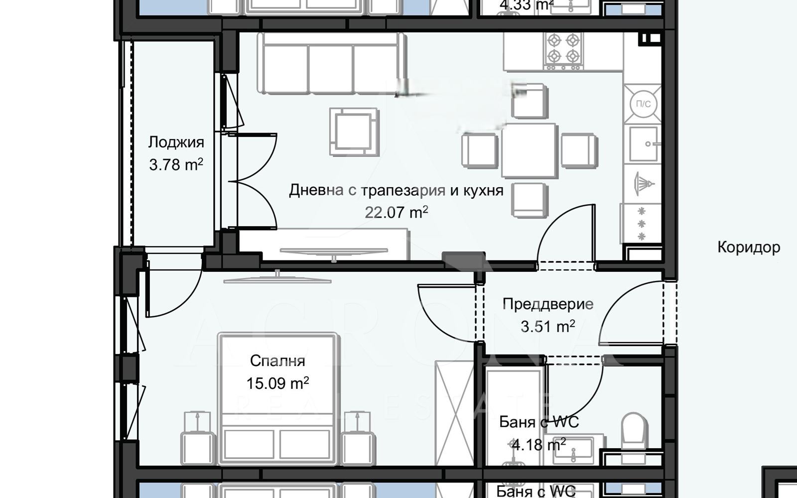 Двустаен кв. Христо Смирненски-0 Двустаен кв. Христо Смирненски - 0