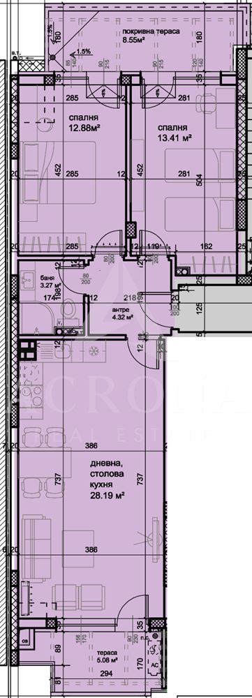 Тристаен апартамент пред Акт 15 кв. Христо Смирненски-0 Тристаен апартамент пред Акт 15 кв. Христо Смирненски - 0