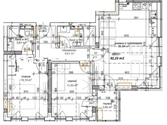 3 стаен! Акт 16! С прекрасна голяма тераса! На метри от Гребна база! - 0